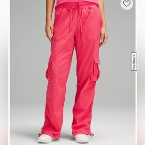 Dance Studio Relaxed-Fit Mid-Rise Cargo Pant glaze pink EUC LN